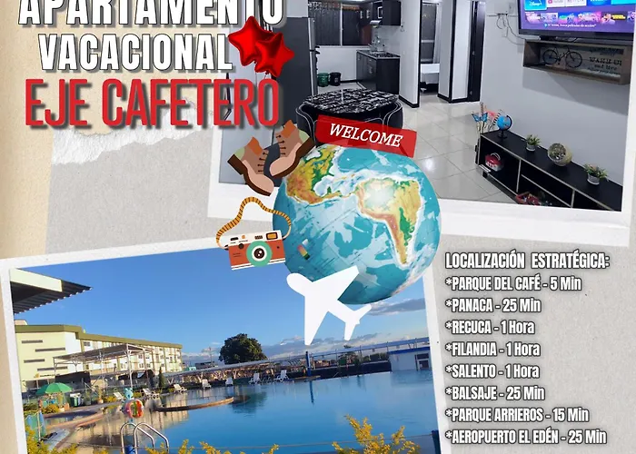 Encantador Apartamento Vacacional Eje Cafetero - Parque Del Cafe - Piso 3